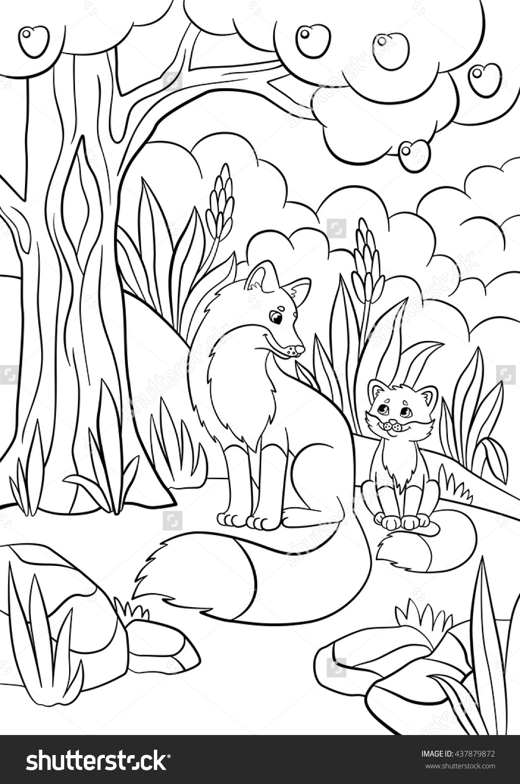 Baby Fox Coloring Pages at GetColorings.com | Free printable colorings