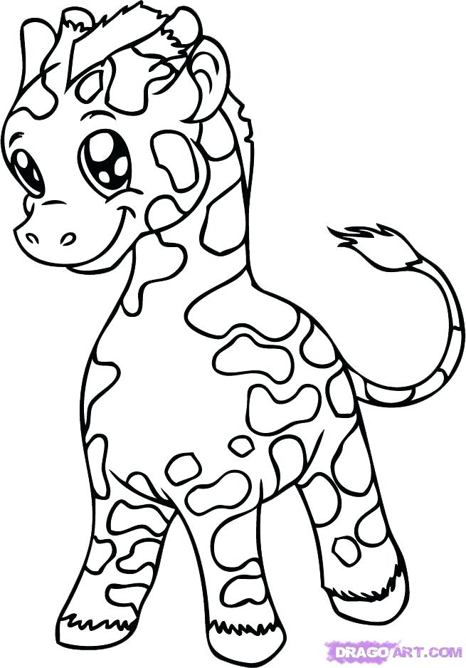 Baby Giraffe Coloring Pages at GetColorings.com | Free printable