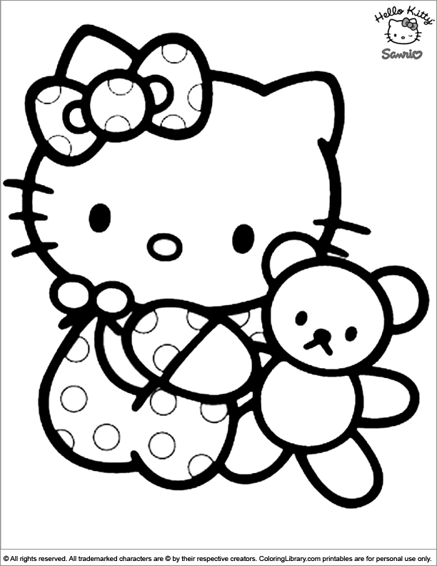 Baby Hello Kitty Coloring Pages at GetColorings.com | Free printable