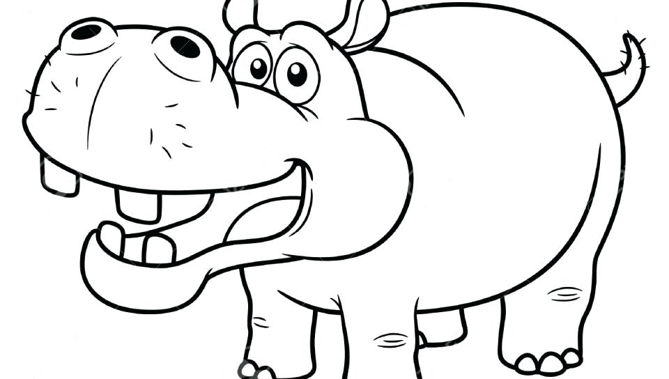 Baby Hippo Coloring Pages at GetColorings.com | Free printable