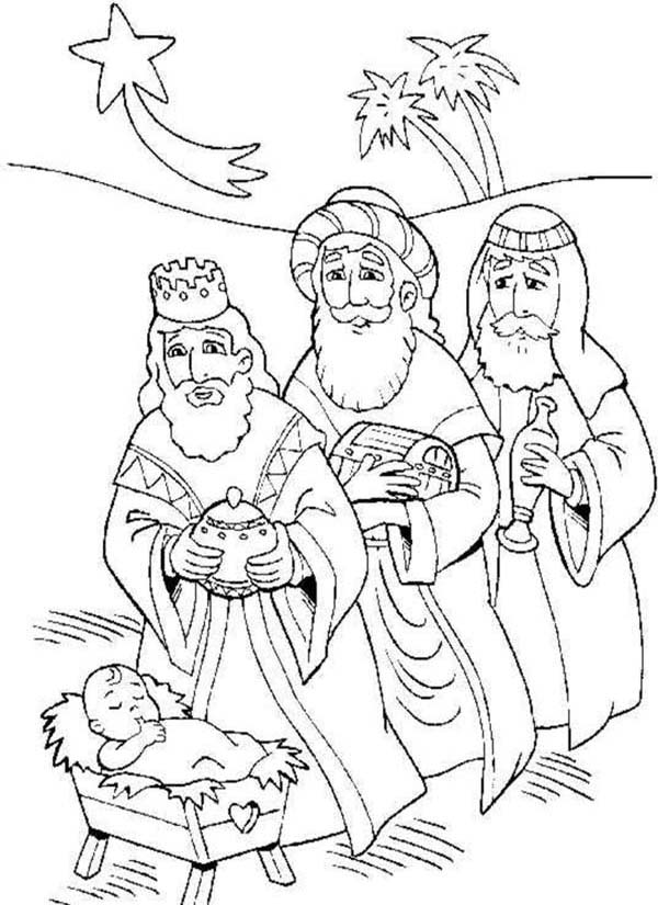Printable Nativity Coloring Page