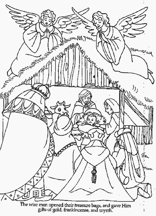 Baby Jesus Coloring Page Printable at GetColorings.com | Free printable