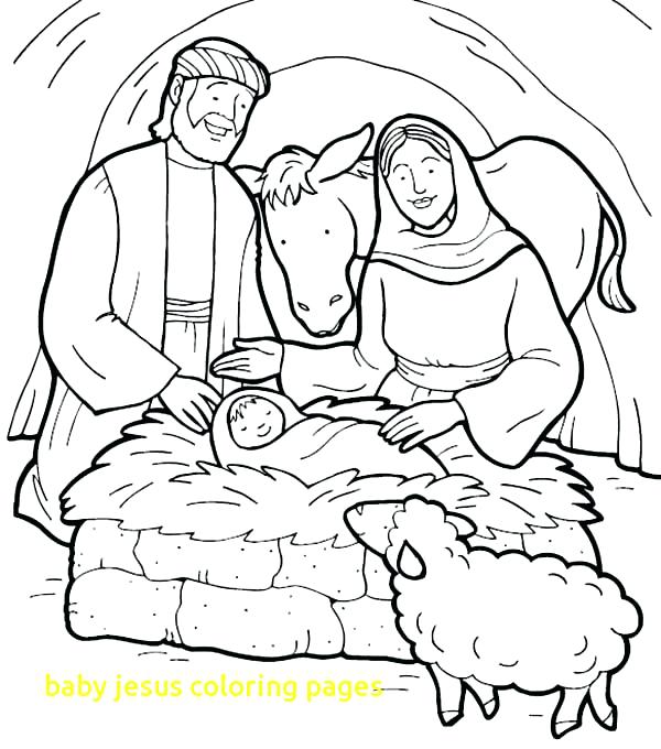 Baby Jesus Coloring Pages Printable Free at GetColorings ...