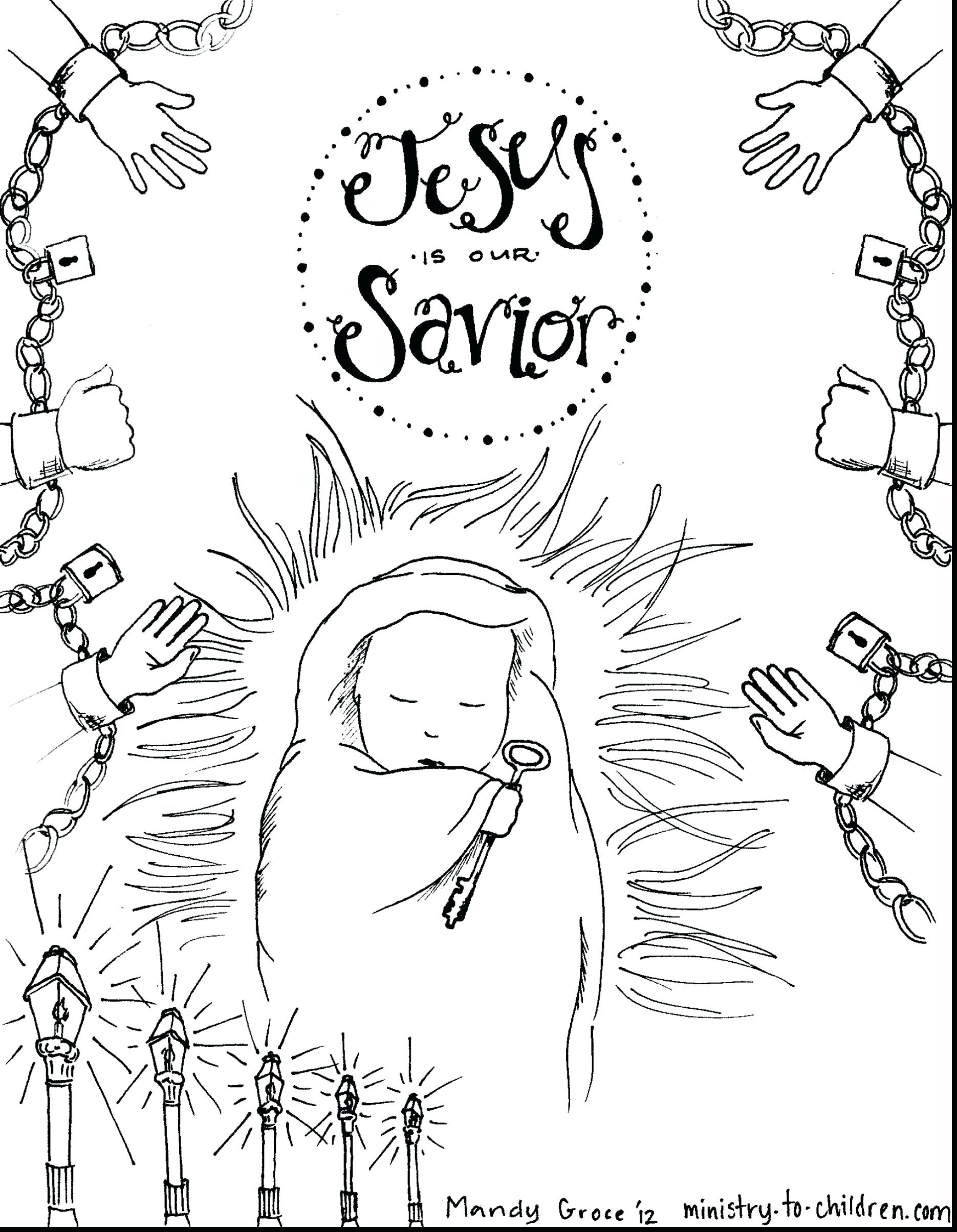 Baby Jesus In A Manger Coloring Pages at GetColorings.com | Free