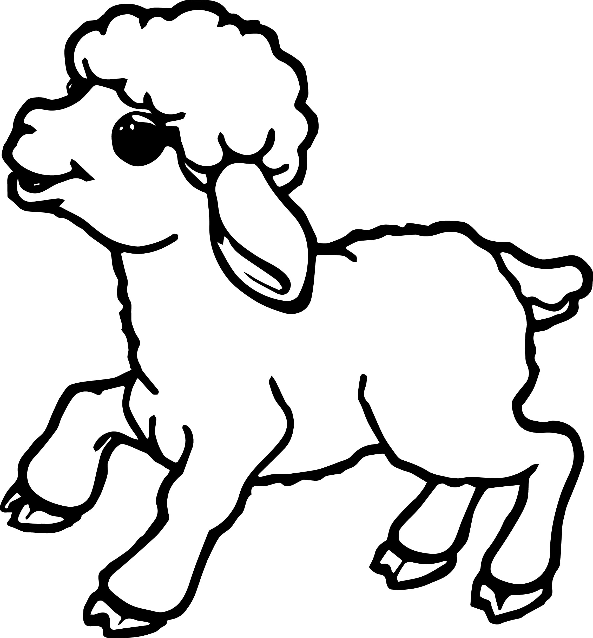 Baby Lamb Coloring Pages at GetColorings.com   Free ...