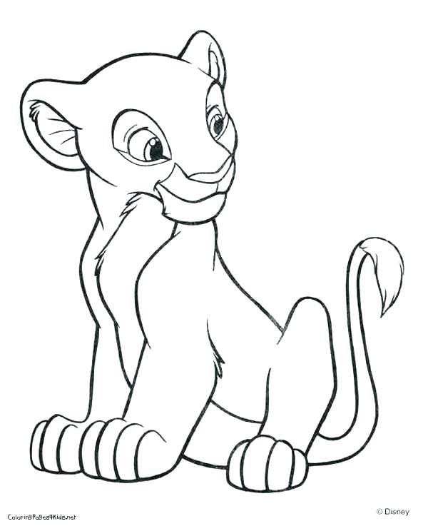 Baby Lion Coloring Pages at GetColorings.com | Free printable colorings