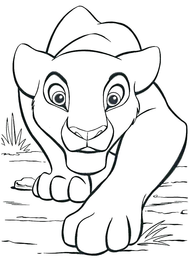 Baby Lion Coloring Pages At GetColorings Free Printable Colorings 