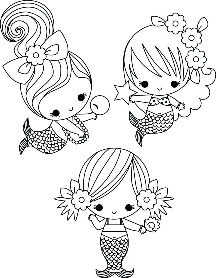 Baby Little Mermaid Coloring Pages At GetColoringscom | Free Printable