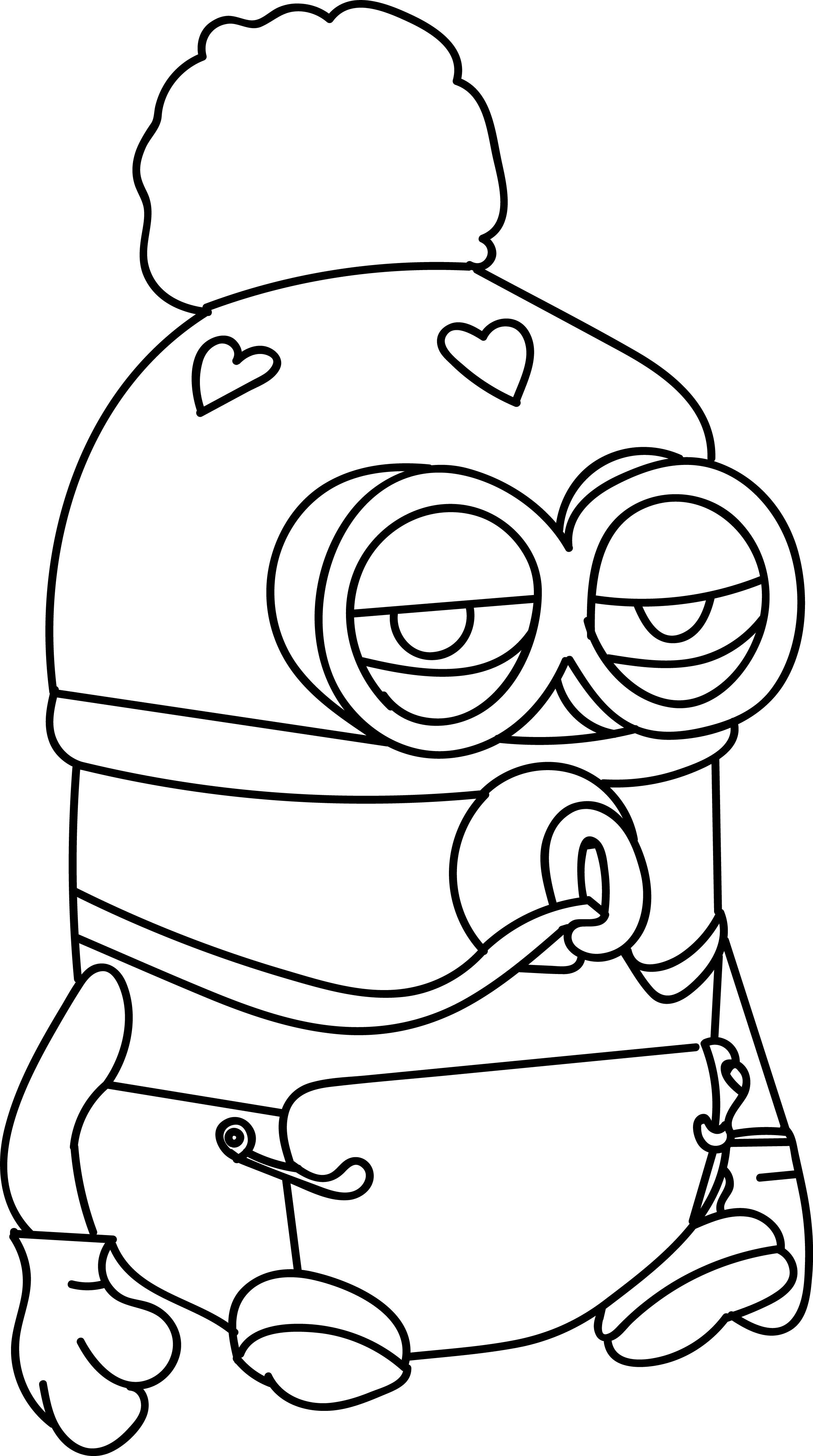 Baby Minion Coloring Pages at Free printable