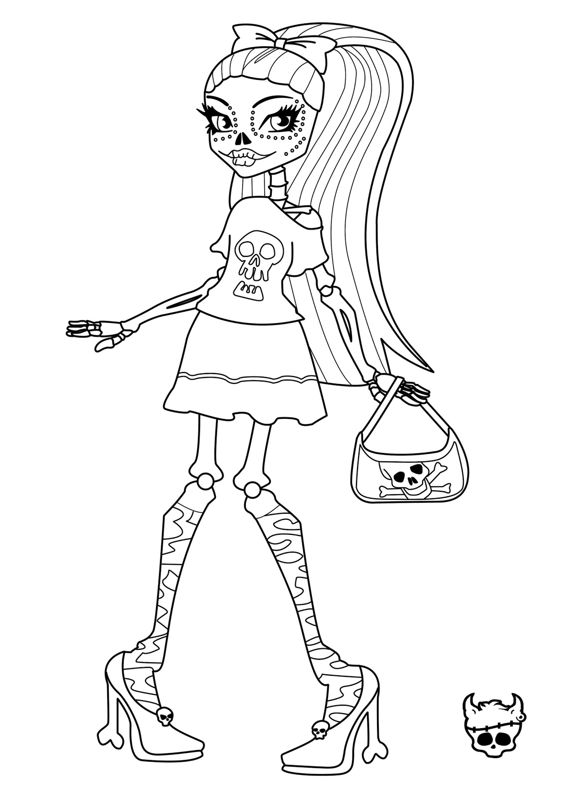 Baby Monster High Coloring Pages at GetColorings.com | Free printable