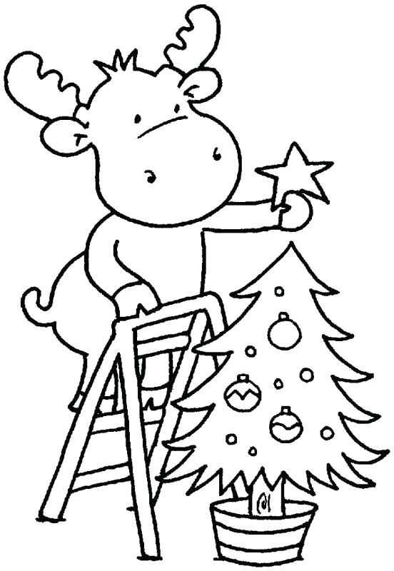 Baby Moose Coloring Pages at Free printable