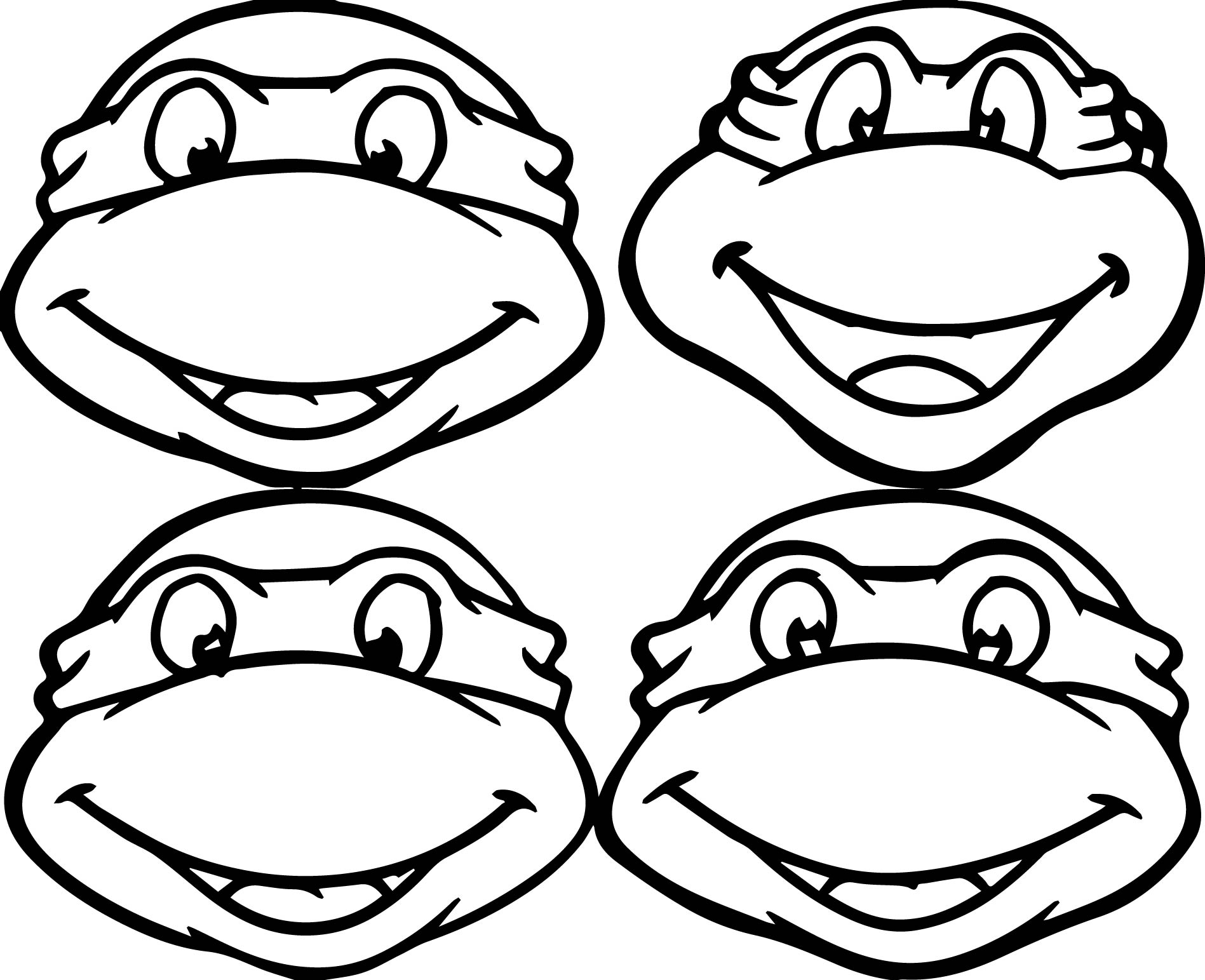 baby ninja turtle coloring pages