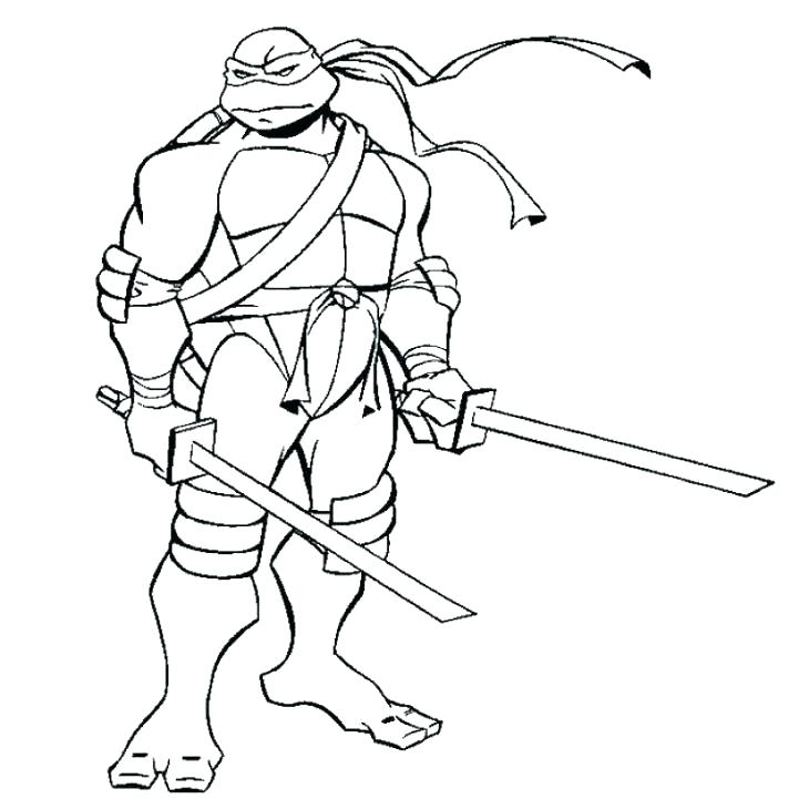 baby ninja turtle coloring pages
