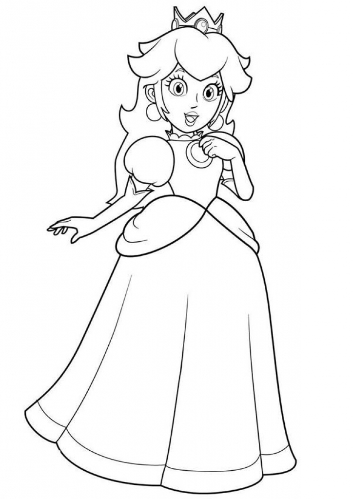 Mario Kart Baby Peach Coloring Pages Mario Kart Wii Coloring Pages 