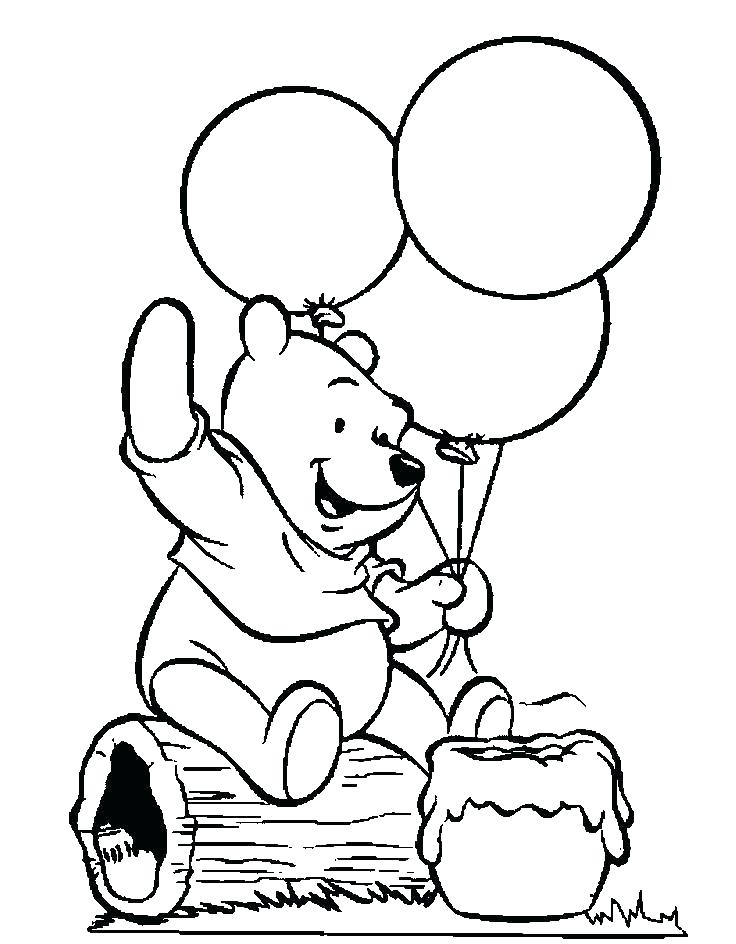 Baby Pooh Bear Coloring Pages at Free printable