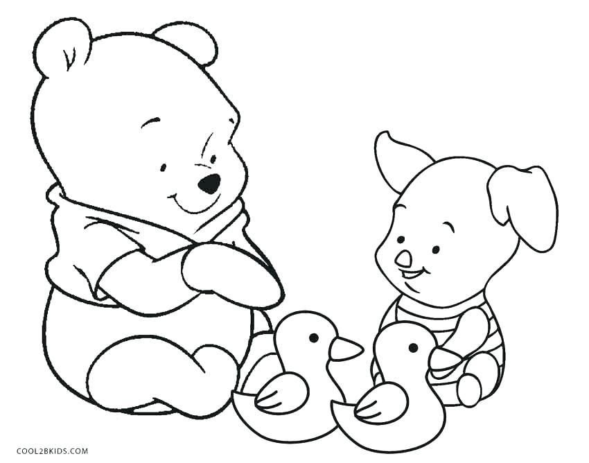 Baby Pooh Bear Coloring Pages at GetColorings.com | Free printable