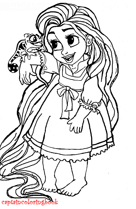Baby Rapunzel Coloring Pages at GetColorings.com | Free printable