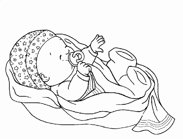 baby sleeping coloring pages at getcolorings free