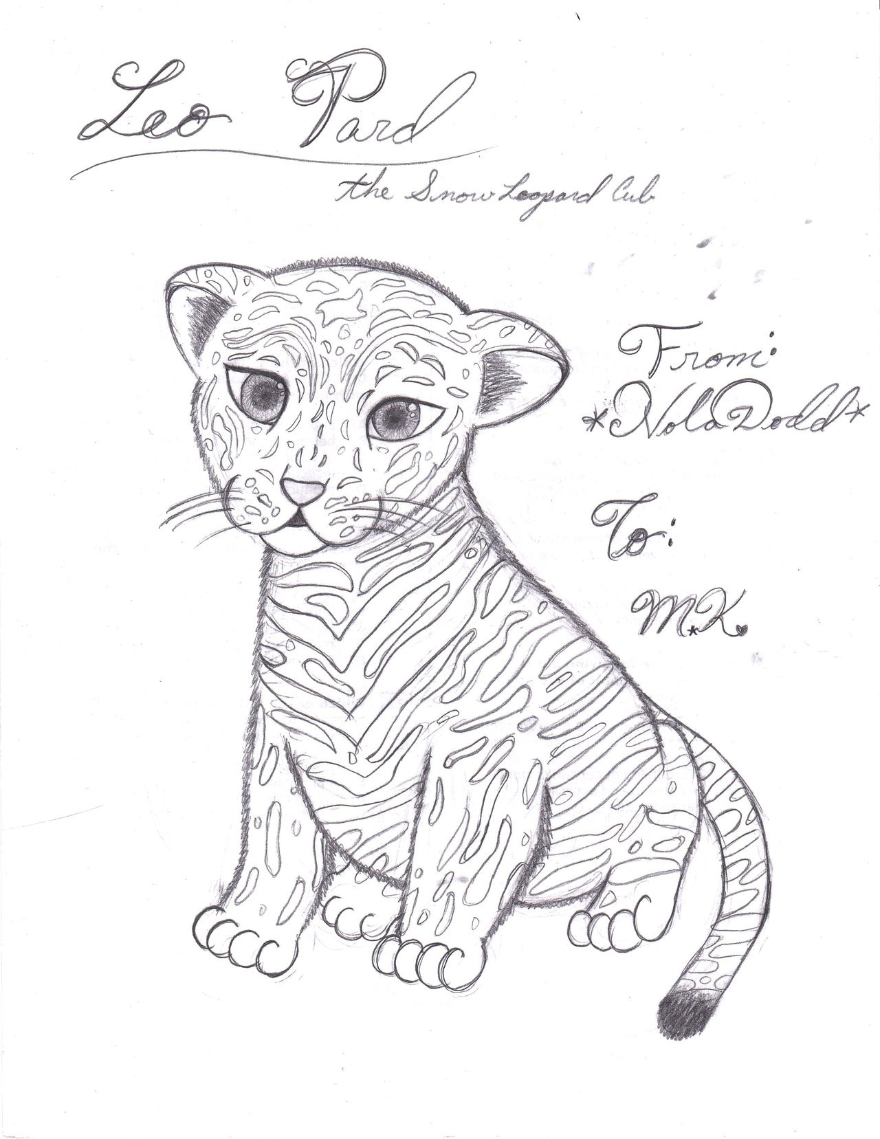 Baby Snow Leopard Coloring Pages at GetColorings.com | Free printable