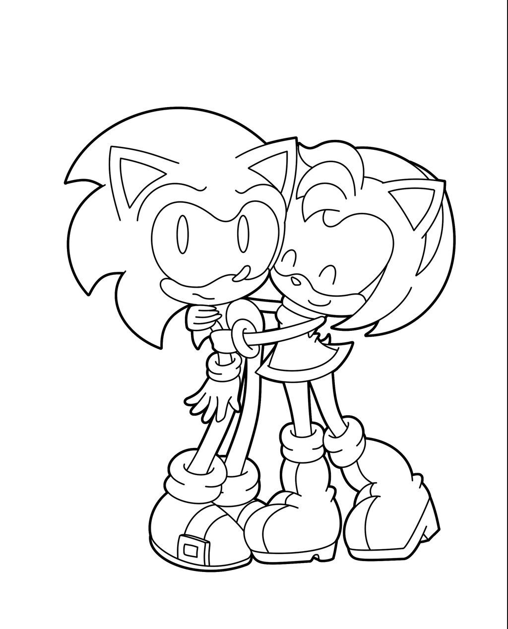 Baby Sonic Coloring Pages at Free