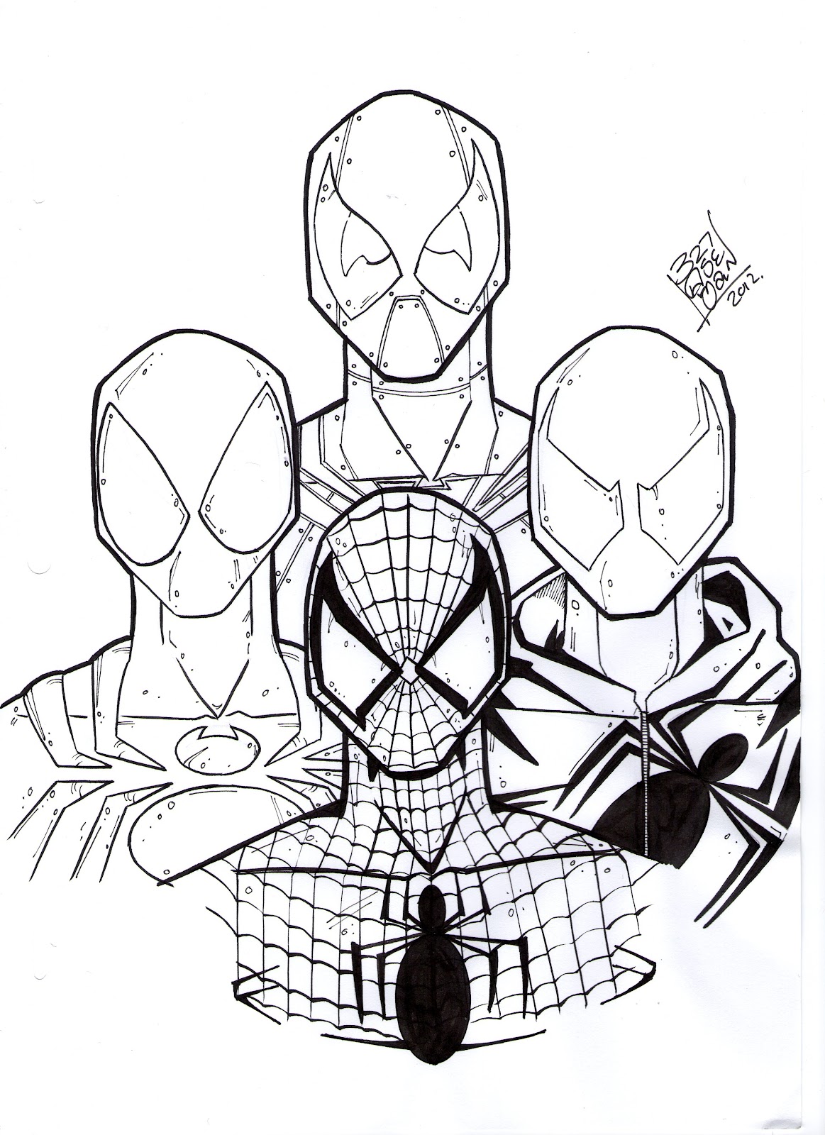 Baby Spiderman Coloring Pages at GetColorings com Free printable