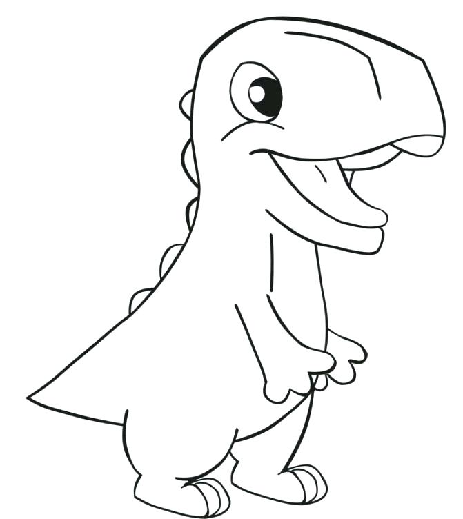 simple dinosaur drawing t rex