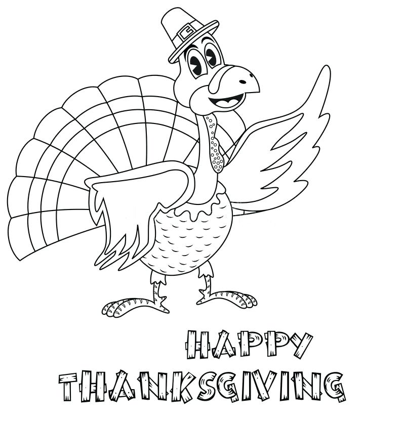 Get Cute Coloring Pages Of Turkeys PNG