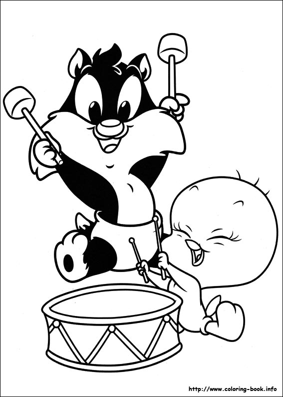 567x794 Baby Looney Tunes Coloring Pages On Book