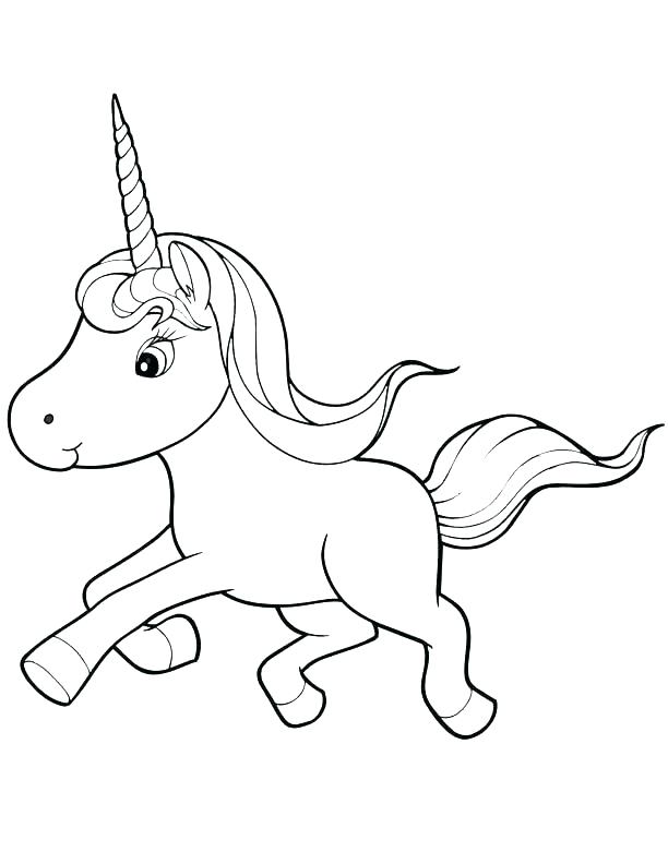 Baby Unicorn Coloring Pages at GetColorings.com | Free printable