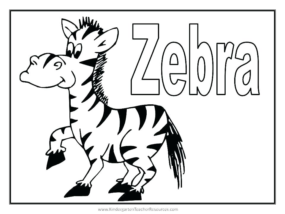 Baby Zebra Coloring Pages At GetColorings