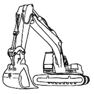 Backhoe Coloring Page at GetColorings.com | Free printable colorings