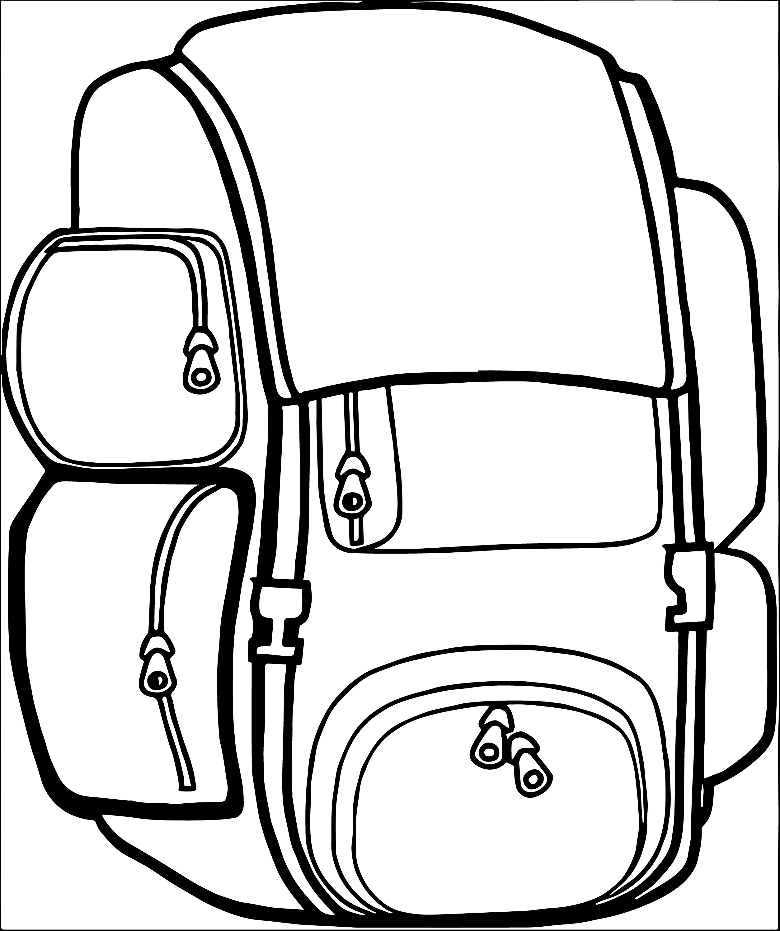 Backpack Coloring Page at GetColorings com Free printable colorings