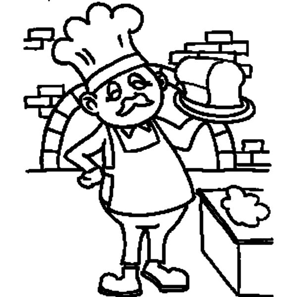 Baker Coloring Page At GetColorings Free Printable Colorings