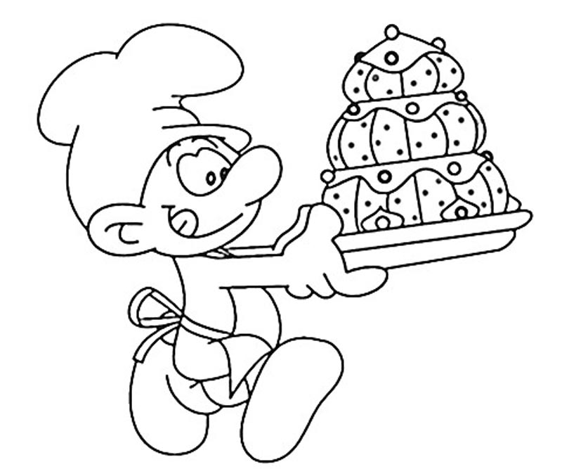 Baker Coloring Page at GetColorings.com | Free printable colorings