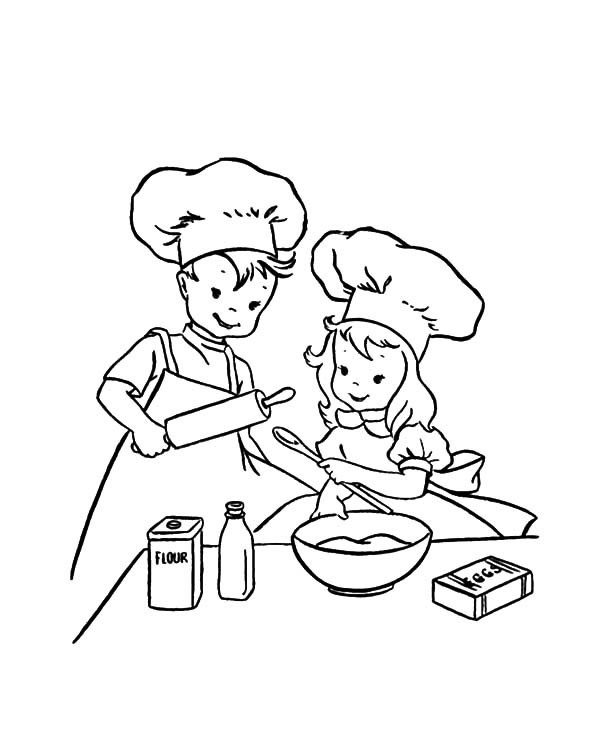 Baking Coloring Pages at GetColorings.com | Free printable colorings