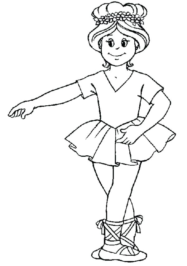 Ballet Positions Coloring Pages at Free printable