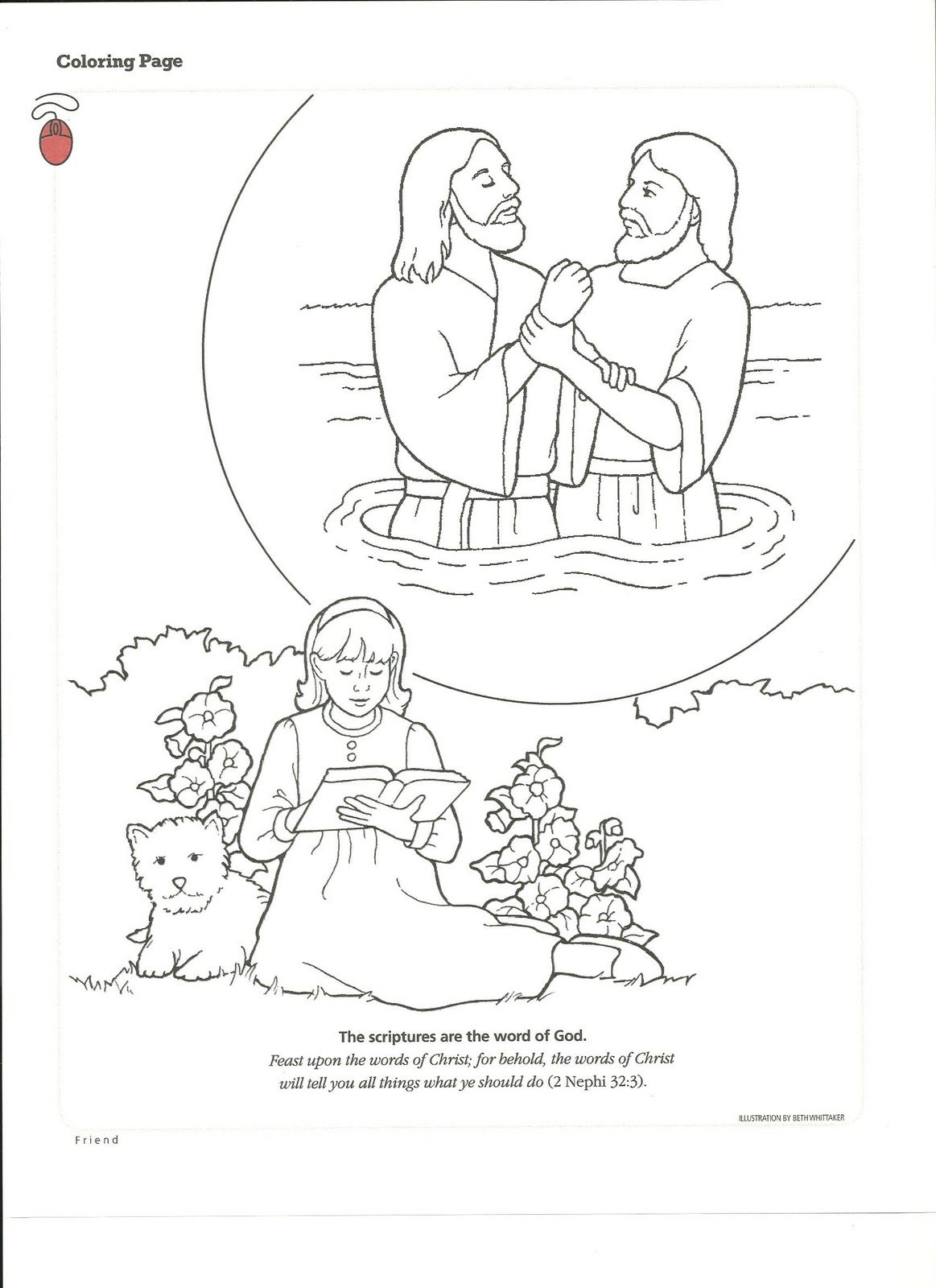 Baptism Coloring Pages at GetColorings.com | Free printable colorings