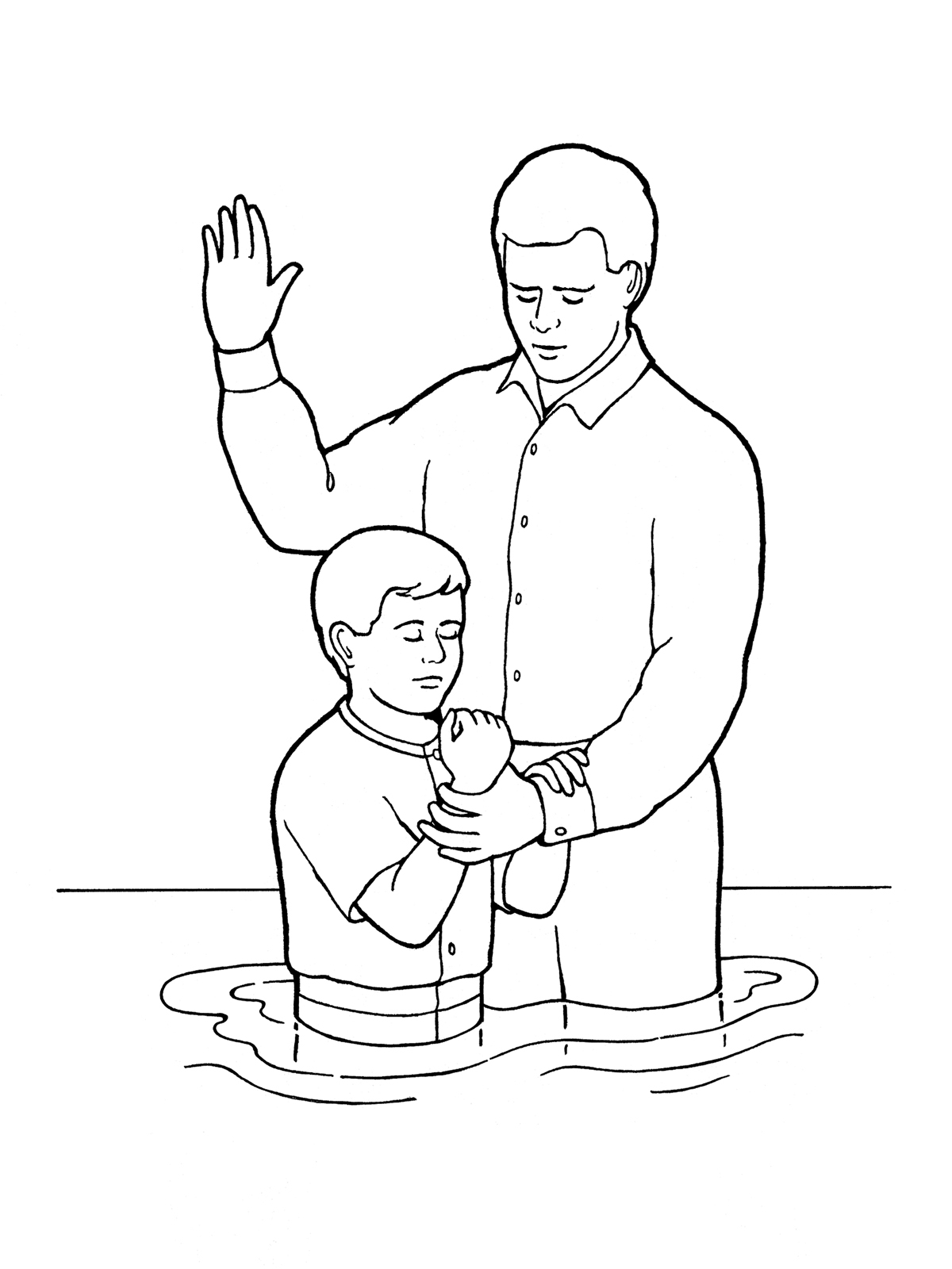 Baptism Coloring Pages Printables at Free printable