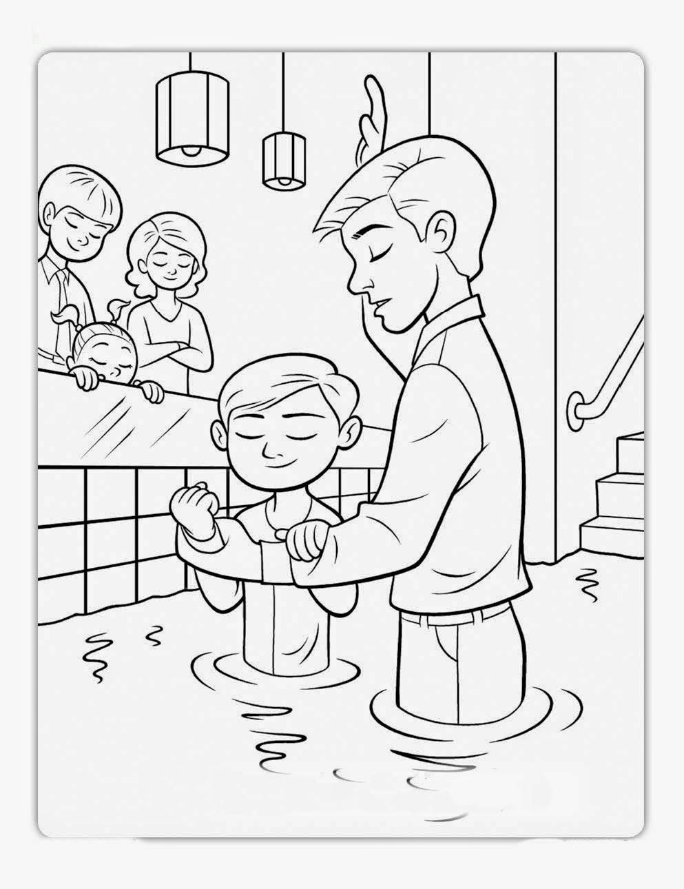 Baptism Coloring Pages Printables at GetColorings.com | Free printable