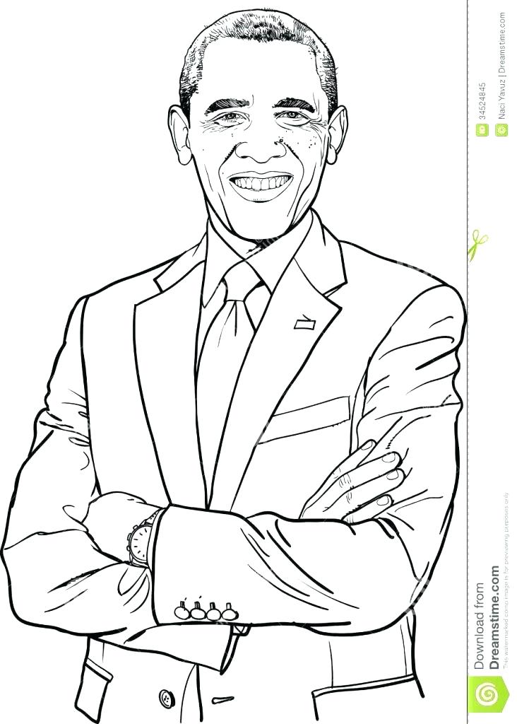 Barack Obama Coloring Pages Printable At GetColorings Free 
