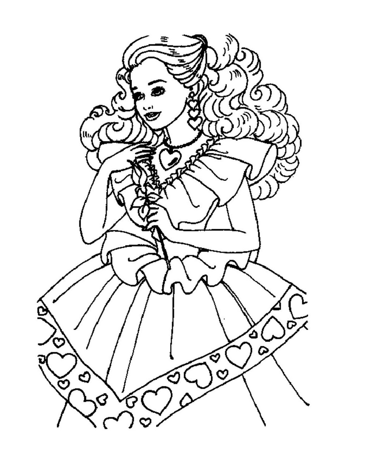 Barbie Birthday Coloring Pages at GetColorings.com | Free printable