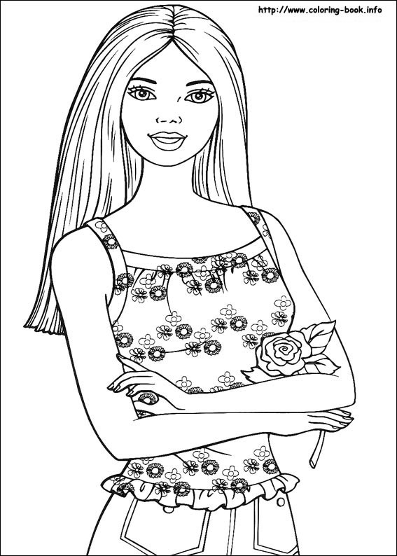 Barbie Dream House Coloring Pages At Free Printable