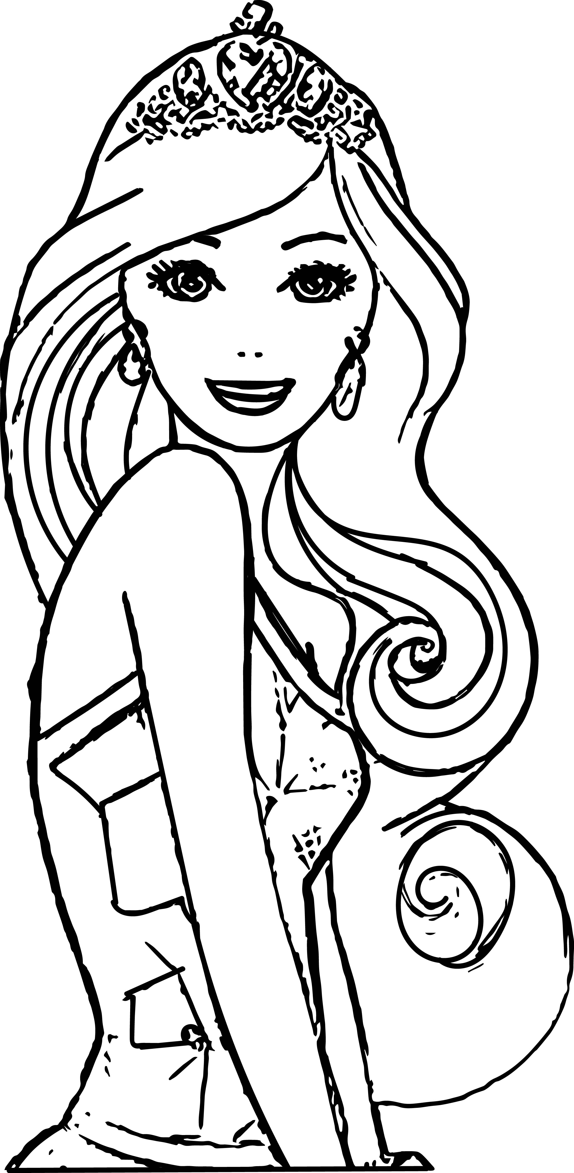 Barbie Face Coloring Pages at Free printable