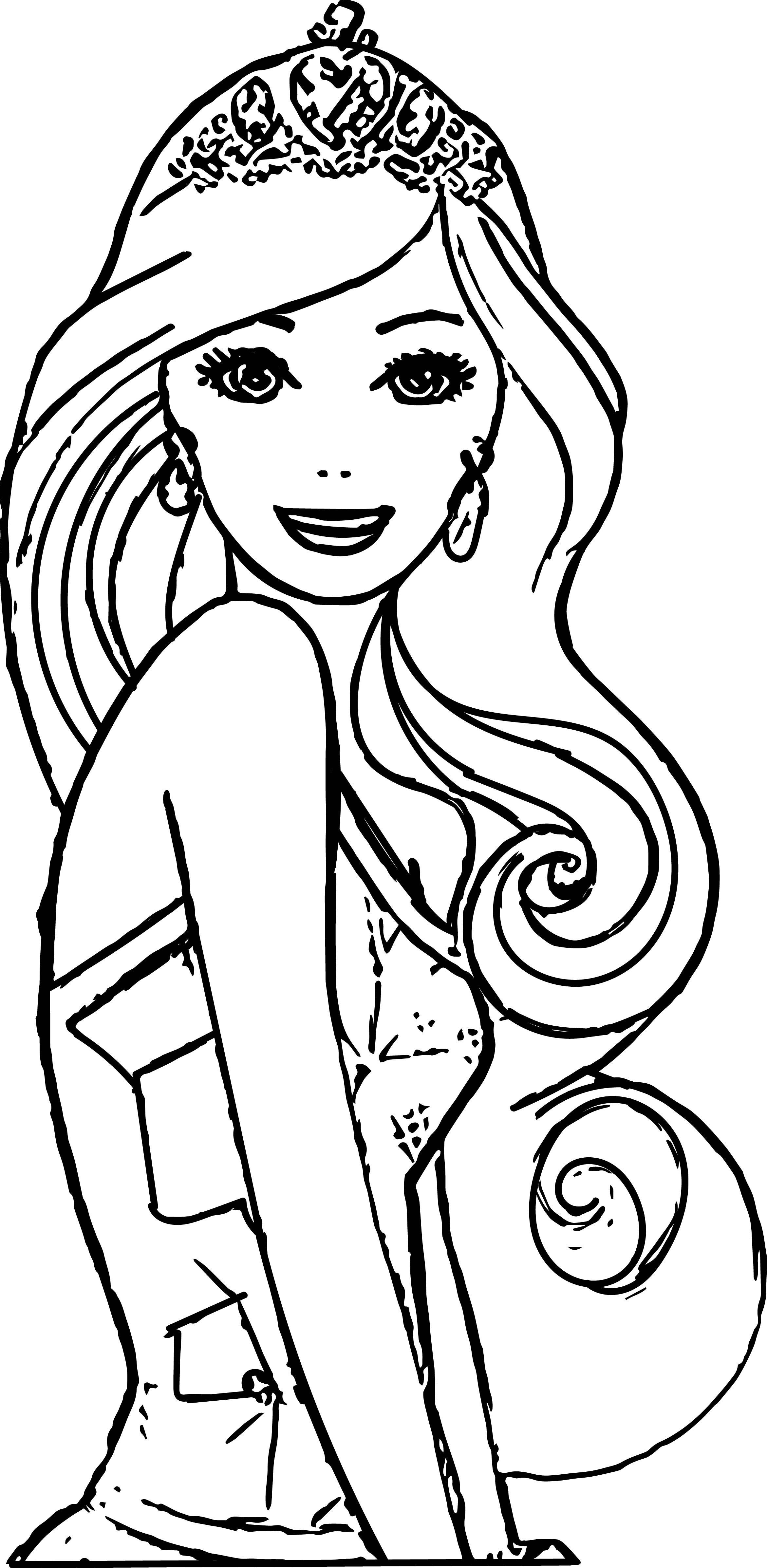 Barbie Printable Coloring Page