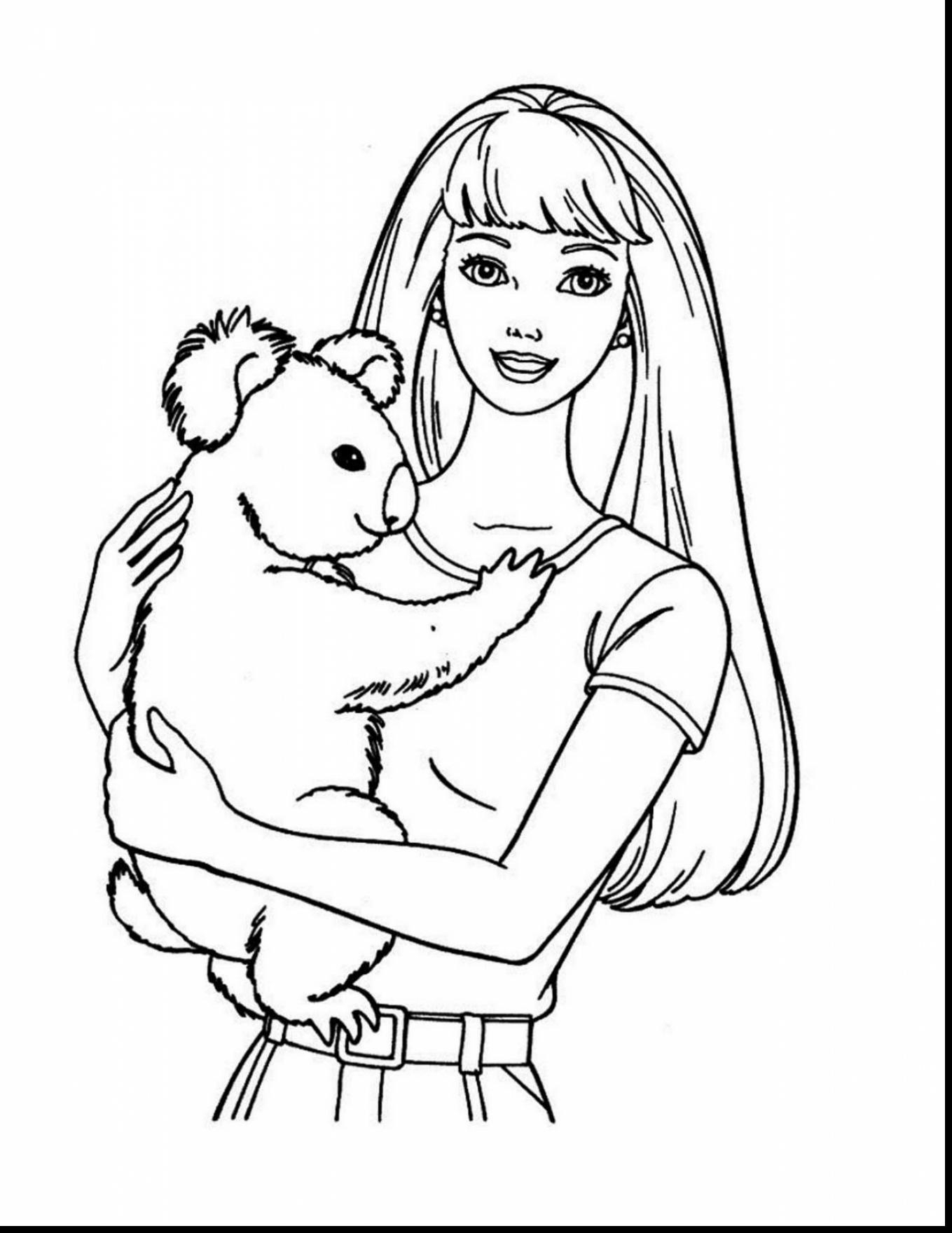 Barbie Face Coloring Pages at Free printable