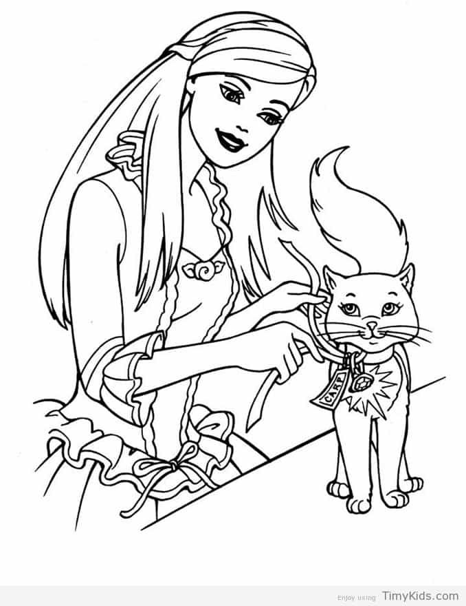 Barbie Thanksgiving Coloring Pages at GetColorings.com | Free printable