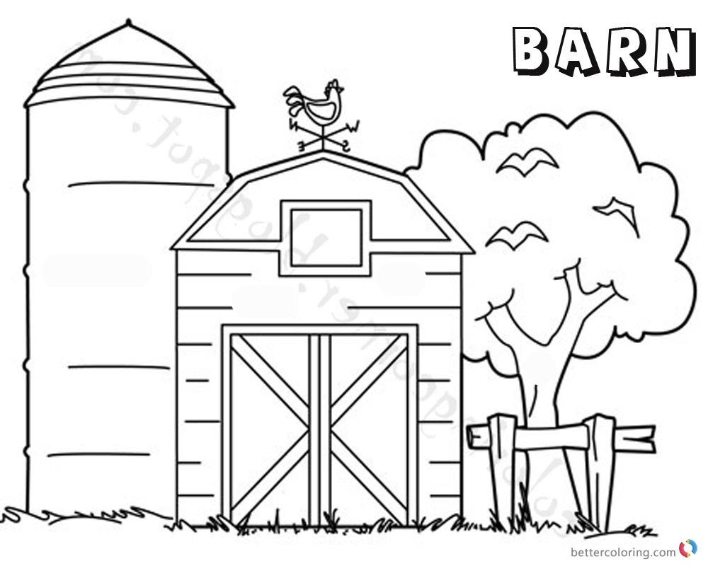 Barn Coloring Pages at GetColorings com Free printable colorings
