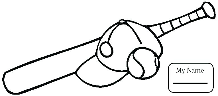 765x337 Baseball Bat Coloring Pages Printable All Page