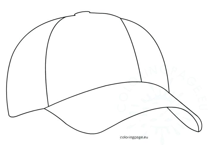 Baseball Hat Coloring Page at Free printable