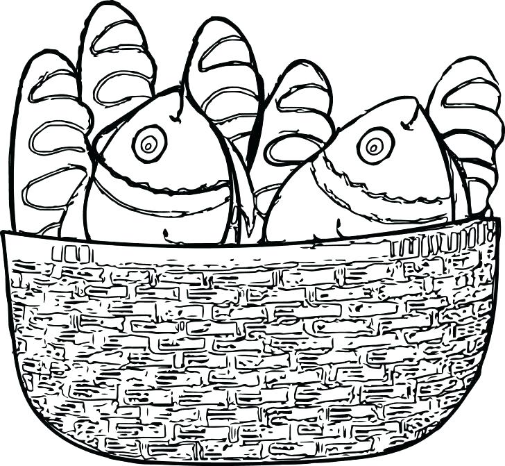 728x671 Apple Basket Coloring Page Picnic Family
